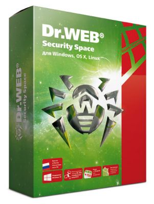Ключ активации DR.Web 2PC Security Space 3Y (LHW-BK-36M-2-A3) 